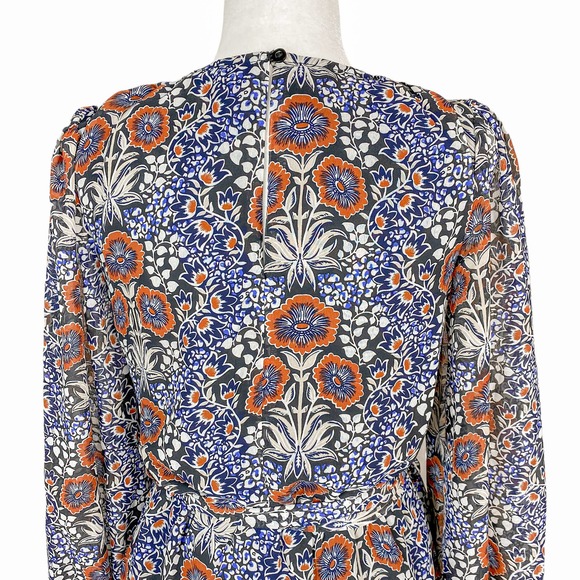 Walter Baker Dress Melissa Navy Pansy Size Small - Picture 10 of 13